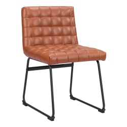Zuo Pago Dining Accent Chairs, Brown, Set Of 2 Chairs