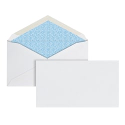 Office Depot® Brand #6 3/4 Security Envelopes, 3-5/8" x 6-1/2", Gummed Seal, White, Box Of 500
