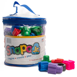 Snapo Jr. Building Blocks, Advanced Builder's Kit, 80 Pieces