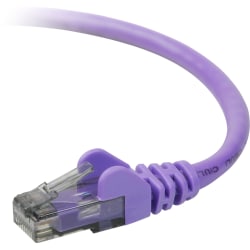 Belkin Cat. 6 UTP Patch Cable - RJ-45 Male - RJ-45 Male - 7ft - Purple