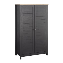 Sauder® Cottage Road 61"H Traditional Style Storage Cabinet, Raven Oak®