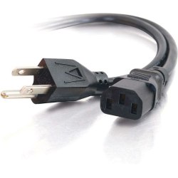 C2G 5ft 16 AWG Universal Power Cord (NEMA 5-15P to IEC320C13) TAA - Power cable - NEMA 5-15 (M) to IEC 60320 C13 - 5 ft - molded - black