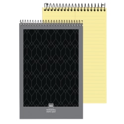 Office Depot® Brand Professional Steno Book, 6" x 9", Gregg Ruled, 200 Pages (100 Sheets), Canary