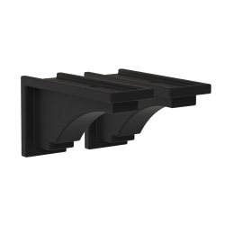Mayne Fairfield Corbels, 6-1/2" x 3-3/4", Black, Pack Of 2 Corbels