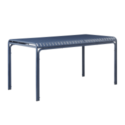Eurostyle Otis Aluminum Outdoor Table, 30"H x 59"W x 31-1/2"D, Dark Blue