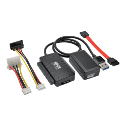 Tripp Lite USB 3.0 SuperSpeed to SATA/IDE Adapter 2.5/3.5/5.25" Hard Drives - Storage controller - 2.5", 3.5" - SATA 6Gb/s - USB 3.0 - black - for P/N: U360-004-R, U360-412