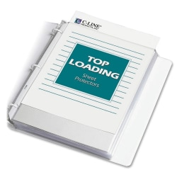 C-Line Heavyweight Polypropylene Sheet Protector, clear, 11 x 8 1/2, 100/BX - Letter 8.50" x 11" - Polypropylene - 100 / Box - Clear"