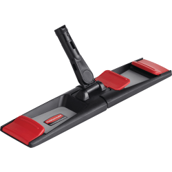 Rubbermaid® Commercial Plastic Flat Mop Frame, 18-1/4" x 4", Black/Gray/Red