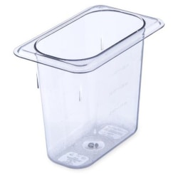 Carlisle 1/9 Size 6"D StorPlus Food Pan, Clear