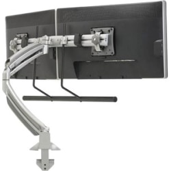 Chief KONTOUR K1D22HS Desk Mount for Flat Panel Display - Silver - Height Adjustable - 10" to 24" Screen Support - 18 lb Load Capacity - 75 x 75, 100 x 100 - VESA Mount Compatible