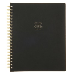 2025-2026 Russell & Hazel Weekly/Monthly Planner, 9-1/8" x 11-1/4", Black, July 2025 To June 2026, 103338