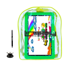 Linsay  F10IPS Tablet, 10.1" Screen, 2GB Memory, 64GB Storage, Android 13, Kids Green, F10IPKBGP