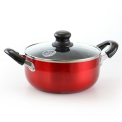 Better Chef 10-Quart Aluminum Dutch Oven, Red