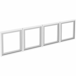 Lorell Desk-Mount 60" Hutch Frosted Glass Door, Finish: Frost, For Hutch