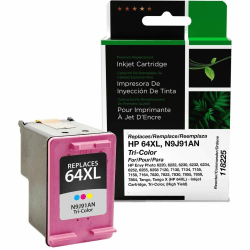 Office Depot Brand® 118225 Remanufactured Tri-Color High Yield Ink Cartridge Replacement for HP 64XL