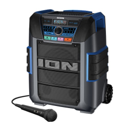 ION Explorer Portable Bluetooth All-Weather Speaker With Microphone, Stereo-Link And Premium 5-Speaker Sound, XL, Black, IPA150X