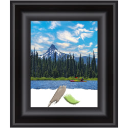 Amanti Art Picture Frame, Opening Size 11" x 14", 17" x 20", Grand Black