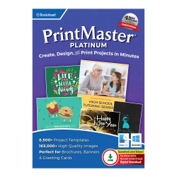 Encore™ Print Master Platinum, Windows®/Mac, Download/Product Key