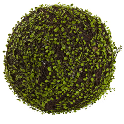 Nearly Natural Mohlenbechia 15"H Artificial Ball Plant, 15"H x 15"W x 15"D, Green