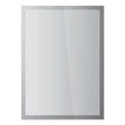 DURABLE DURAFRAME SUN Sign Holders, 12" x 18", Silver, Set Of 2 Holders