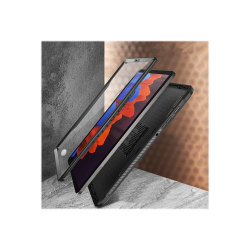 SupCase Unicorn Beetle Pro - Protective case for tablet - rugged - polycarbonate, thermoplastic polyurethane (TPU) - black - 12.4" - for Samsung Galaxy Tab S7+