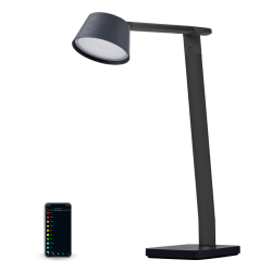 Black & Decker Verve Designer Series Smart LED Desk Lamp With Wireless Charging, 17-3/8"H, Black