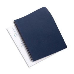 GBC® Linenweave® Binding Covers, 8 3/4" x 11 1/4", Navy Blue, Box Of 50