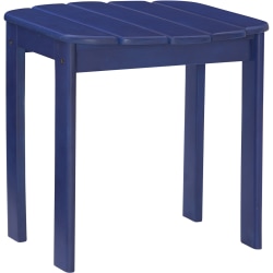 Linon Troy Indoor/Outdoor End Table, 18-1/8"H x 18-1/2"W x 18-1/8"D, Blue