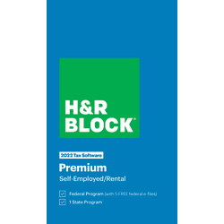 H&R Block® Premium 2022 Tax Software, Windows®/Mac, Download
