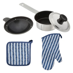 Better Houseware Nonstick Individual Egg Poacher with Oven Mitt & Pot Holder