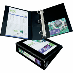 Avery® Frame View Heavy-Duty 3-Ring Binder With Locking One-Touch EZD™ Rings, 3" D-Rings, Black