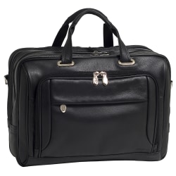 McKlein West Loop Leather Briefcase, Black