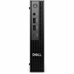 Dell Pro Micro Plus QBM1250 Desktop Computer, Intel Core Ultra 7 265, vPro Technology, 16GB, 512GB SSD, Micro PC, Black, Intel Chip, Windows 11 Pro