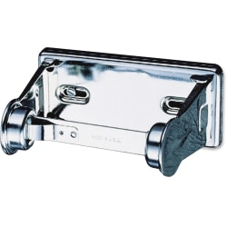 San Jamar Single-roll Toilet Tissue Dispenser - Roll Dispenser - 1 x Roll - 2.8" Height x 6" Width x 4.5" Depth - Chrome - Lockable, Anti-theft - 20 / Carton