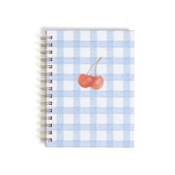 U Brands® Spiral Journal With Stickers, 6" x 8", Cherry Picnic, Total Quantity 1