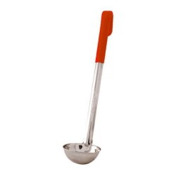 Winco Stainless-Steel Ladle, 2 Oz, Red