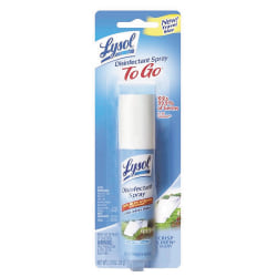 Lysol® Disinfectant Spray To Go, Crisp Linen Scent, 1 Oz Bottle