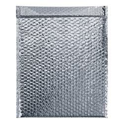 Partners Brand Cool Shield Bubble Mailers, 20"H x 24"W x 3/16"D, Silver, Pack Of 50 Mailers