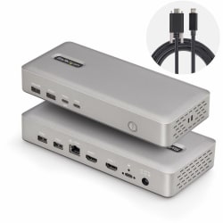 StarTech Dual-Monitor USB4 Docking Station, Dual 4K 120Hz or Single 8K 60Hz HDMI, 100W Laptop Charging, 2.5GbE, 155NAUSB4DOCK