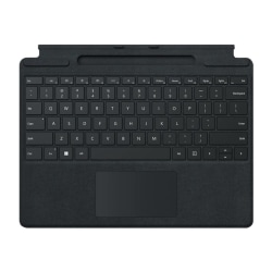 Microsoft Surface Pro Signature Keyboard - Black - Docking Connectivity - English - QWERTY Layout - Tablet - TouchPad - Mechanical Keyswitch - Black