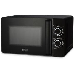 Commercial Chef 0.7 Cu. Ft. Small Countertop Microwave With Mechanical Control, Black