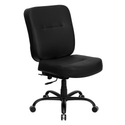 Flash Furniture HERCULES Series Ergonomic Big & Tall High-Back Executive Office Chair, Black LeatherSoft