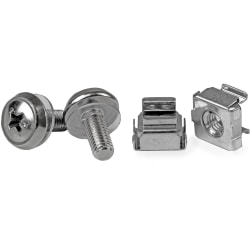 StarTech.com M5 Mounting Screws & Cage Nuts For Server Rack Cabinet, Pack of 50