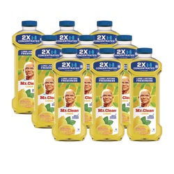Mr. Clean® Multipurpose Cleaning Solution, Lemon, 23 oz Bottle, 9/Carton