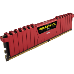 Corsair Vengeance LPX 8GB (1x8GB) DDR4 DRAM 2666MHz C16 Memory Kit, Red, CMK8GX4M1A2666C16R