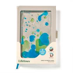 Lifelines Sensory Journal With Tactile Cover & Embossed Paper, 5-1/2" x 8-1/2", 160 Sheets, Shake It Up