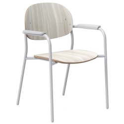 KFI Studios Tioga Guest Chair With Arms, Ash/Silver