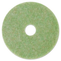 3M™ Low-Speed TopLine Autoscrubber Floor Pads 5000, 13" Diameter, Green/Amber, 5/Carton