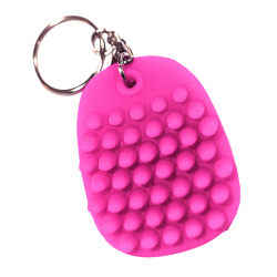 Hedgehog Fidget Keychain, Pink