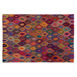 Baxton Studio Addis Handwoven Fabric Area Rug, 63" x 90-5/8", Multicolor